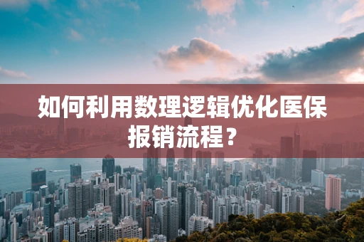 如何利用数理逻辑优化医保报销流程？