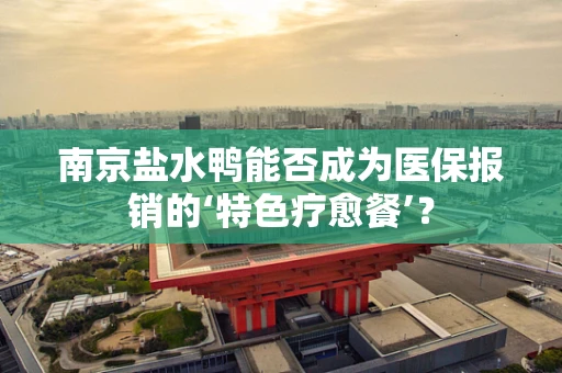 南京盐水鸭能否成为医保报销的‘特色疗愈餐’？