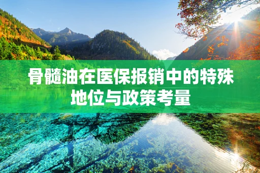 骨髓油在医保报销中的特殊地位与政策考量