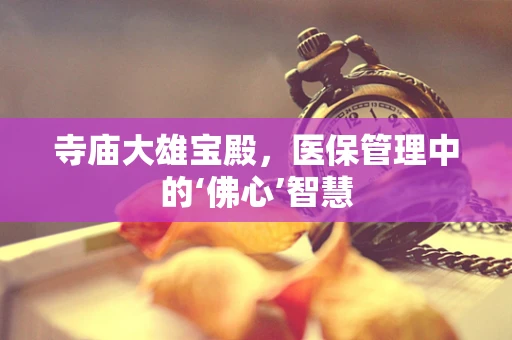 寺庙大雄宝殿，医保管理中的‘佛心’智慧