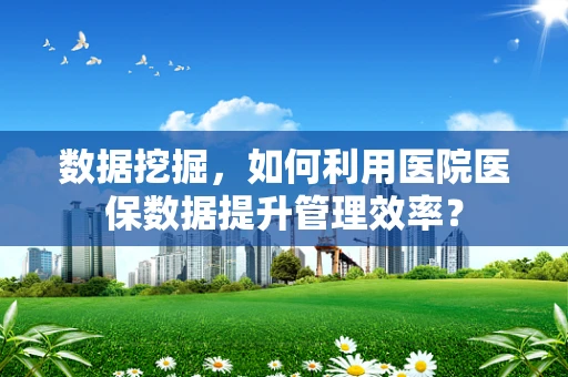 数据挖掘，如何利用医院医保数据提升管理效率？