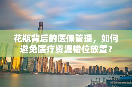 花瓶背后的医保管理，如何避免医疗资源错位放置？