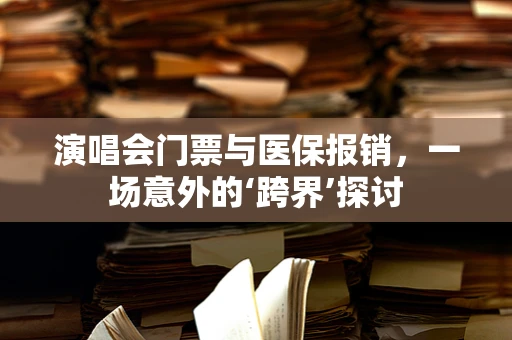 演唱会门票与医保报销，一场意外的‘跨界’探讨