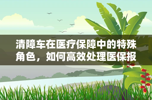 清障车在医疗保障中的特殊角色，如何高效处理医保报销中的‘障碍’？
