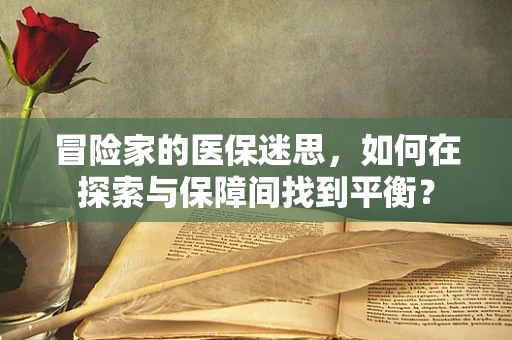 冒险家的医保迷思，如何在探索与保障间找到平衡？