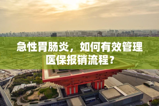 急性胃肠炎，如何有效管理医保报销流程？