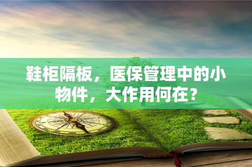 鞋柜隔板，医保管理中的小物件，大作用何在？
