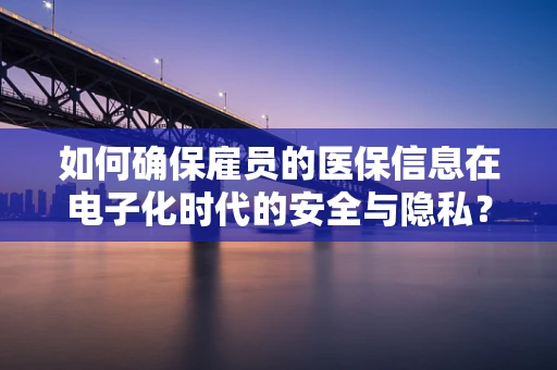 如何确保雇员的医保信息在电子化时代的安全与隐私？