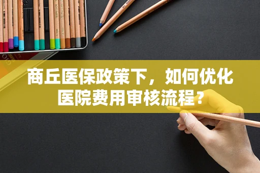 商丘医保政策下，如何优化医院费用审核流程？