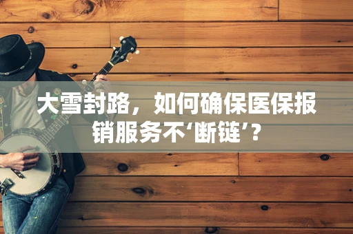 大雪封路，如何确保医保报销服务不‘断链’？