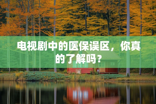 电视剧中的医保误区，你真的了解吗？