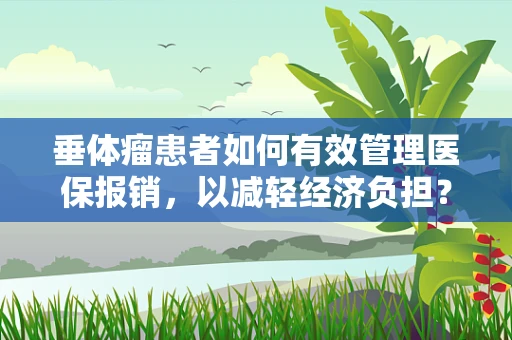 垂体瘤患者如何有效管理医保报销，以减轻经济负担？