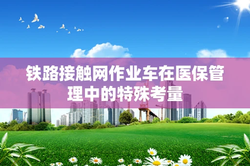 铁路接触网作业车在医保管理中的特殊考量