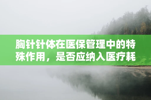 胸针针体在医保管理中的特殊作用，是否应纳入医疗耗材管理范畴？