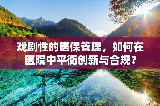 戏剧性的医保管理，如何在医院中平衡创新与合规？