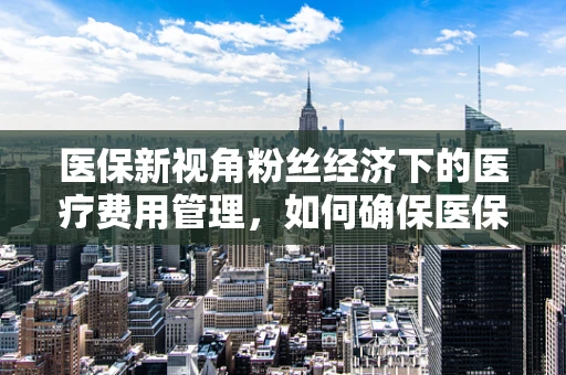 医保新视角粉丝经济下的医疗费用管理，如何确保医保基金的合理使用？