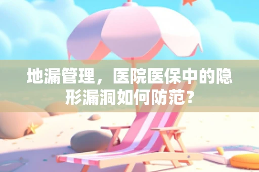 地漏管理，医院医保中的隐形漏洞如何防范？