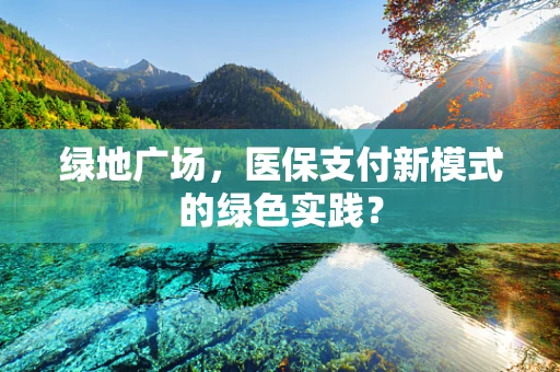 绿地广场，医保支付新模式的绿色实践？