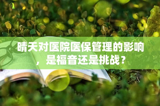 晴天对医院医保管理的影响，是福音还是挑战？