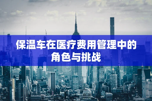 保温车在医疗费用管理中的角色与挑战