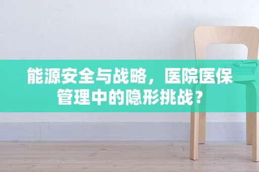 能源安全与战略，医院医保管理中的隐形挑战？