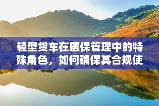 轻型货车在医保管理中的特殊角色，如何确保其合规使用？