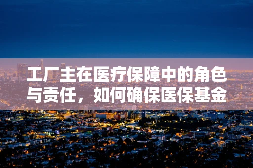 工厂主在医疗保障中的角色与责任，如何确保医保基金的合规使用？