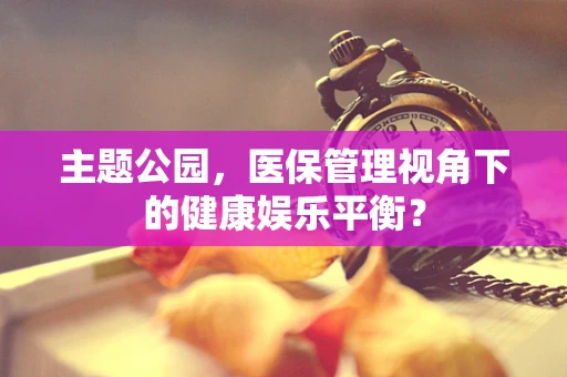 主题公园，医保管理视角下的健康娱乐平衡？