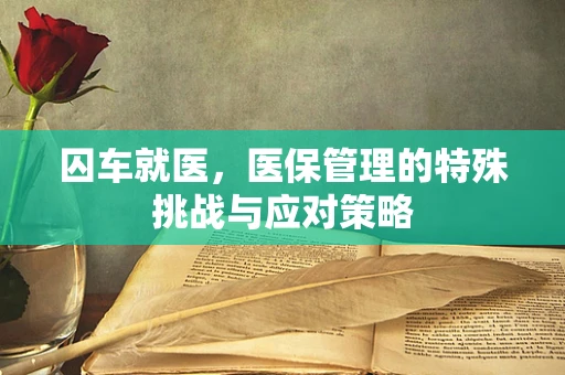 囚车就医，医保管理的特殊挑战与应对策略