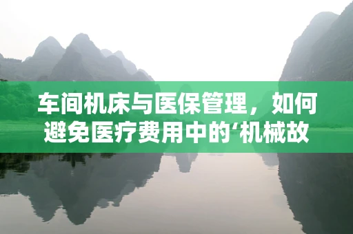车间机床与医保管理，如何避免医疗费用中的‘机械故障’？
