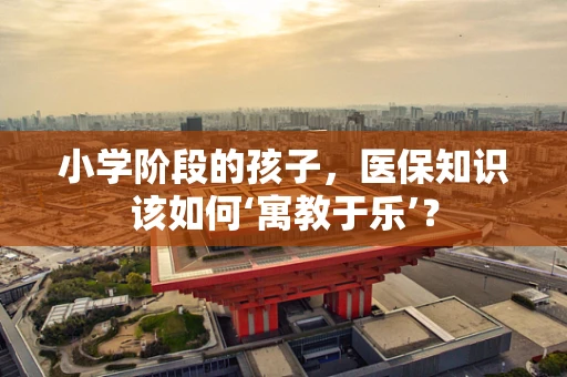 小学阶段的孩子，医保知识该如何‘寓教于乐’？