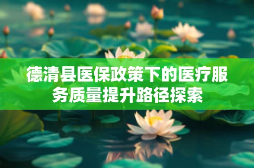 德清县医保政策下的医疗服务质量提升路径探索