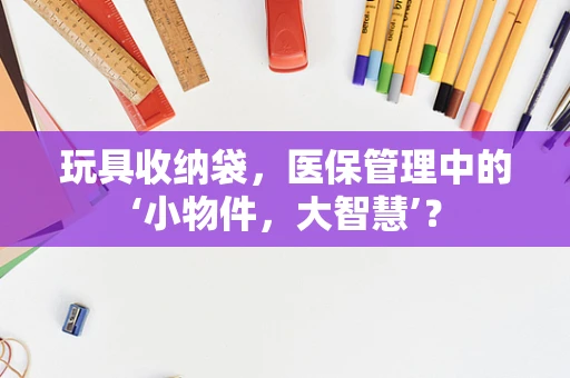 玩具收纳袋，医保管理中的‘小物件，大智慧’？