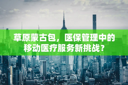 草原蒙古包，医保管理中的移动医疗服务新挑战？