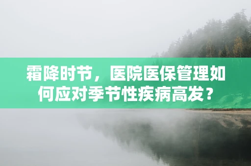 霜降时节，医院医保管理如何应对季节性疾病高发？
