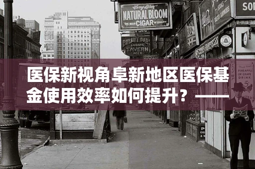 医保新视角阜新地区医保基金使用效率如何提升？——探索智慧医疗的阜新路径