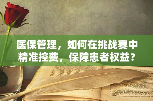 医保管理，如何在挑战赛中精准控费，保障患者权益？