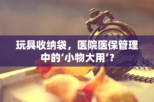 玩具收纳袋，医院医保管理中的‘小物大用’？