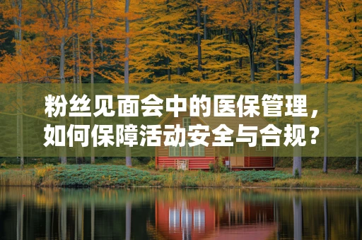 粉丝见面会中的医保管理，如何保障活动安全与合规？