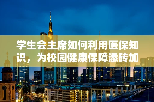 学生会主席如何利用医保知识，为校园健康保障添砖加瓦？