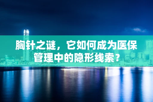胸针之谜，它如何成为医保管理中的隐形线索？