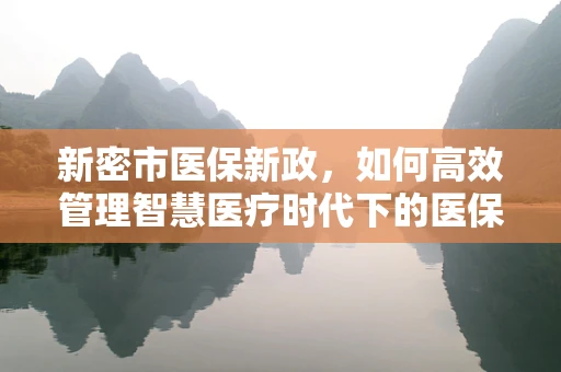 新密市医保新政，如何高效管理智慧医疗时代下的医保资金？