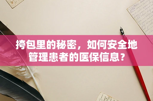 挎包里的秘密，如何安全地管理患者的医保信息？