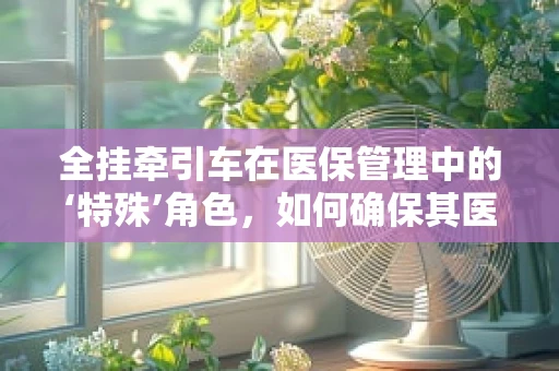 全挂牵引车在医保管理中的‘特殊’角色，如何确保其医疗费用合理且合规？