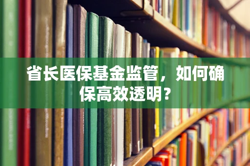 省长医保基金监管，如何确保高效透明？