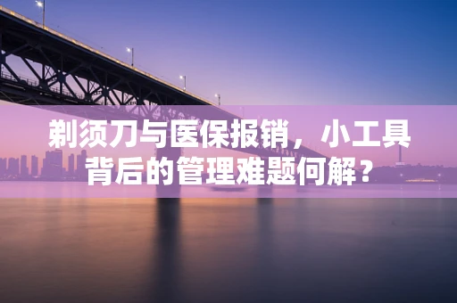 剃须刀与医保报销，小工具背后的管理难题何解？