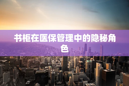 书柜在医保管理中的隐秘角色