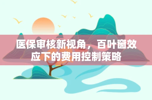 医保审核新视角，百叶窗效应下的费用控制策略