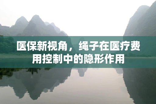 医保新视角，绳子在医疗费用控制中的隐形作用
