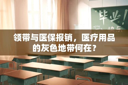 领带与医保报销，医疗用品的灰色地带何在？
